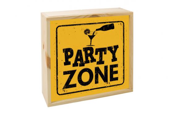 Lightbox Party Zone - 25 x 25 cm  
