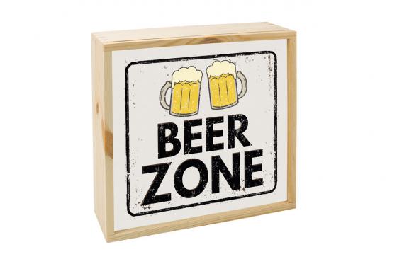 Lightbox Beer Zone     - 25 x 25 cm  