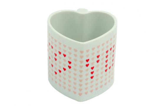 Tasse en forme de coeur - avec message « I love you » 2 