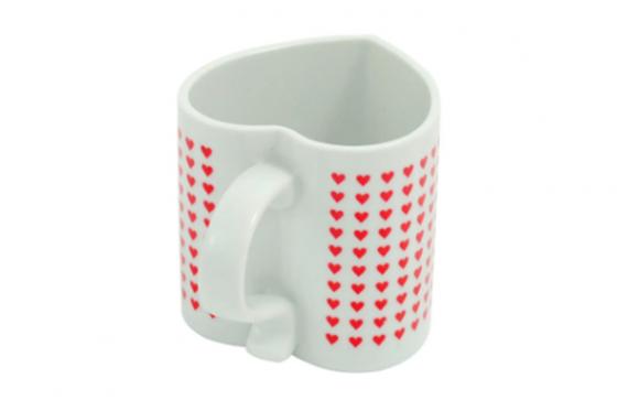 Tasse en forme de coeur - avec message « I love you » 4 