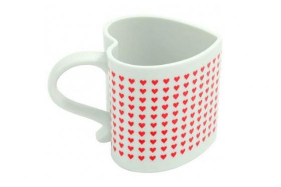 Tasse en forme de coeur - avec message « I love you » 5 