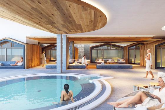 Instant doux aux bains d'Ovronnaz - Massage 50min + repas + entrée aux bains 3 