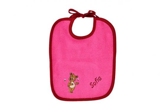 Bavette ours pour bébé - personnalisable  