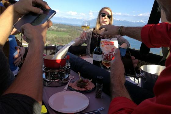 Vol en montgolfière & fondue - Pour 1 personne, avec fondue au fromage spéciale 2 