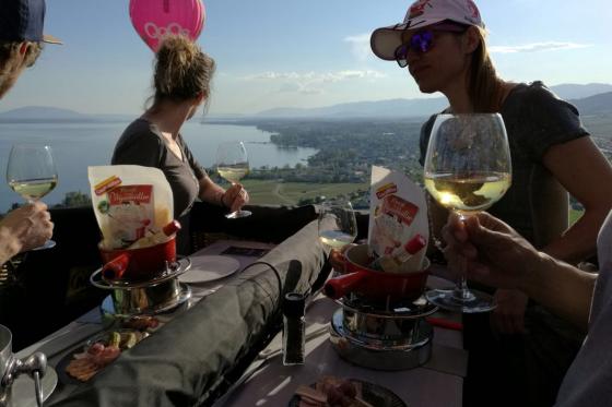 Vol en montgolfière & fondue - Pour 1 personne, avec fondue au fromage spéciale 3 