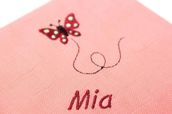 Doudou papillon - personnalisable 1 