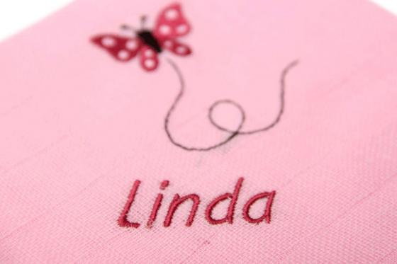 Nuscheli Schmetterling - personalisierbar 1 