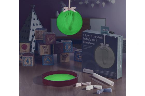 Baby Abdruck Set - Im Dunkeln leuchtend  