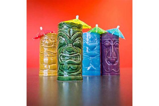Tiki Becher - 4 Stück - aus Keramik 3 