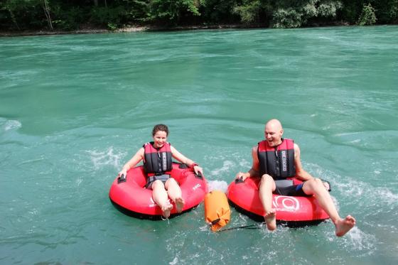 Descente de rivière en bouée - 3 heures sur l'Aar, pour 2 personnes  