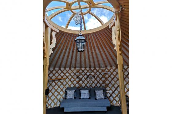 Jurten Übernachtung - 1 Nacht in der 5 Billionen Sterne Panorama Jurte | 3 Personen 6 