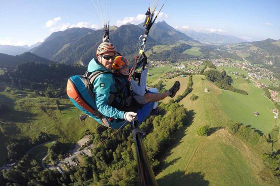Vol en Parapente Biplace - Vol Ikarus - Région de la Gruyère  