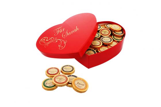 Boîte de chocolat coeur premium - Personnalisable  