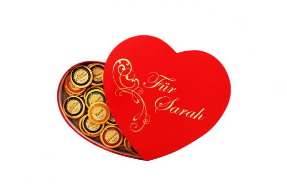 Boîte de chocolat coeur premium - Personnalisable 1 