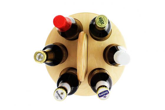 Support en bois pour bières - Personnalisable 1 