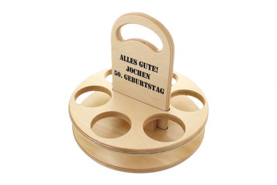 Support en bois pour bières - Personnalisable 3 