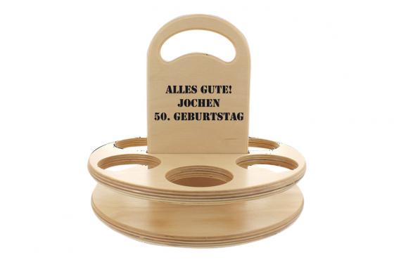 Support en bois pour bières - Personnalisable 4 