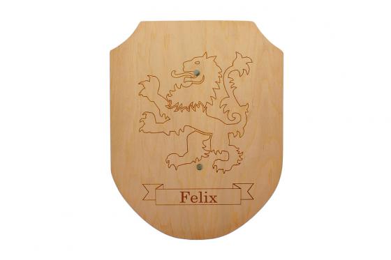 Holzschwert & Schild - mit Gravur 2 