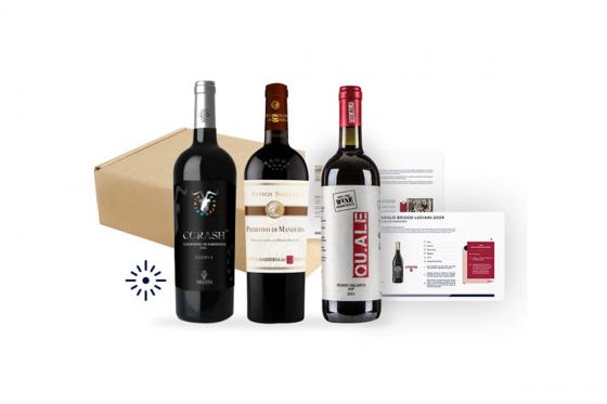 Abonnement de vin - 3 mois - 3 bouteilles sélectionnées par des spécialistes et livrées chez soi 1 