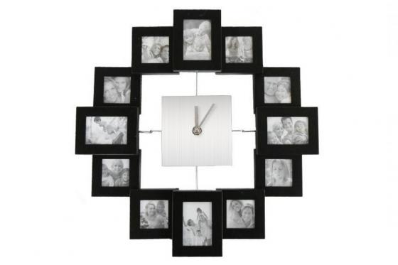 Horloge murale - pour 12 photos  