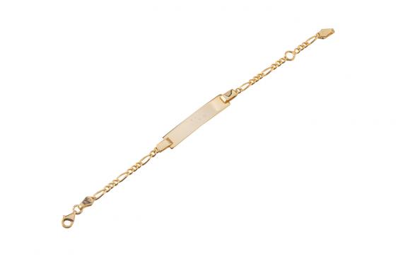 Bracelet en argent 925 plaqué or - Personnalisable 1 