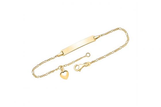 Gourmette en argent 925 plaqué or - Personnalisable  