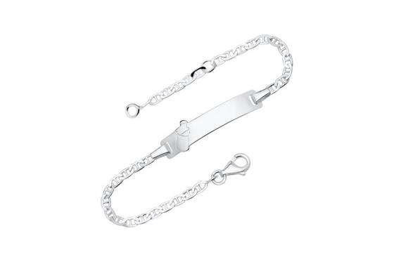 Gourmette pour enfant en argent 925 - Avec gravure   