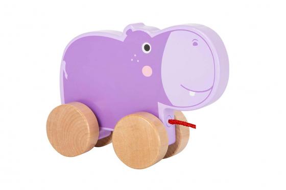 Ziehtier Hippo - aus Holz  