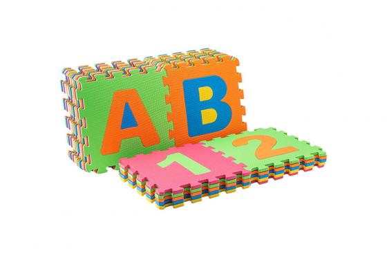 Tapis de jeu souple - alphabet & chiffres  