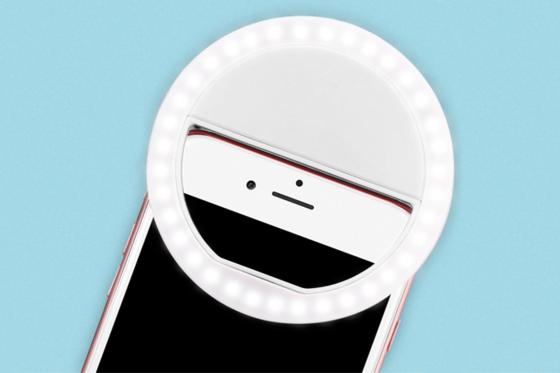 Anneau à selfie LED - 3 niveaux de luminosité  