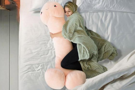 Coussin pénis XL - 100 cm - blanc  