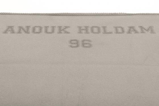 Mikrofaser-Duschtuch hellgrau - mit Gravur 1 