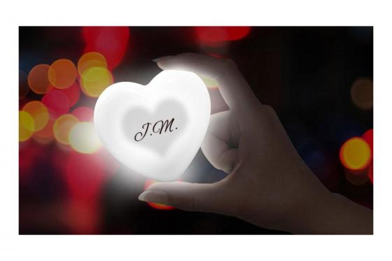 Handtaschenlicht - mit Gravur  