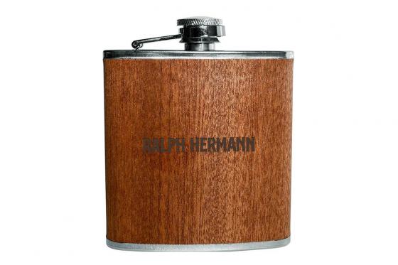 Holz Flachmann - mit Gravur 1 