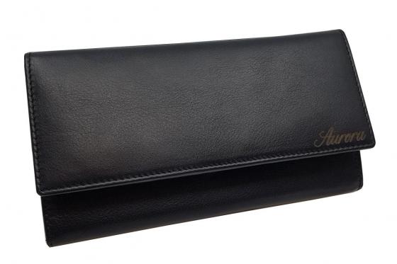 Damen Portemonnaie - Rindsleder - mit Gravur  