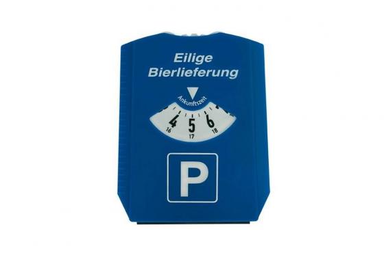 Parkscheibe - Eilige Bierlieferung  