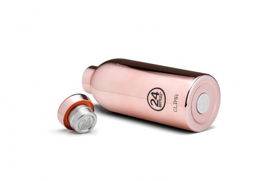 Thermosflasche Rose Gold - von 24Bottles, mit Gravur 1 