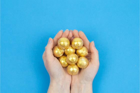 Bombes de bain Bathsecco - bain d'or brillant 3 