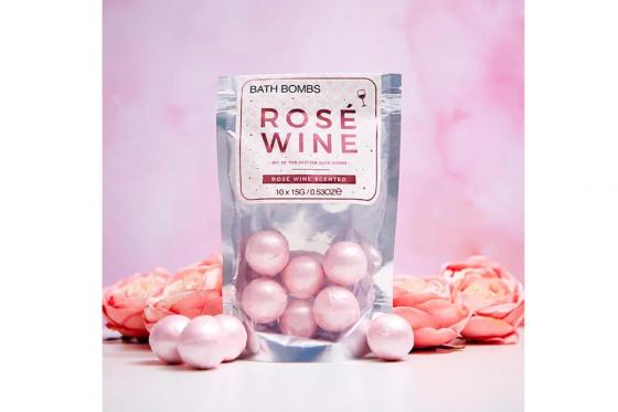 Rose Wein Badebomben - Mit Glitter Effekt 4 