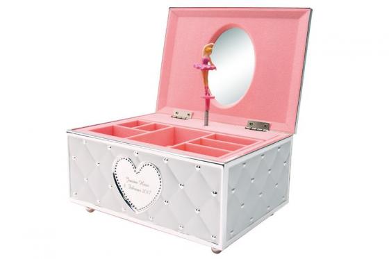 Schmuckdose Ballerina - personalisierbar, versilbert  