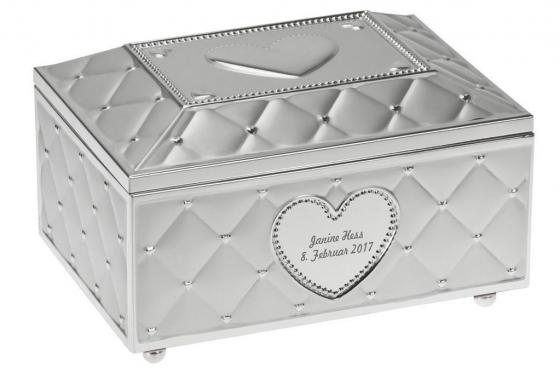 Schmuckdose Ballerina - personalisierbar, versilbert 1 