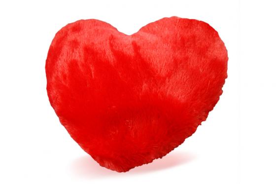 Coussin chauffant coeur - pour le micro-ondes  [article_picture_small]