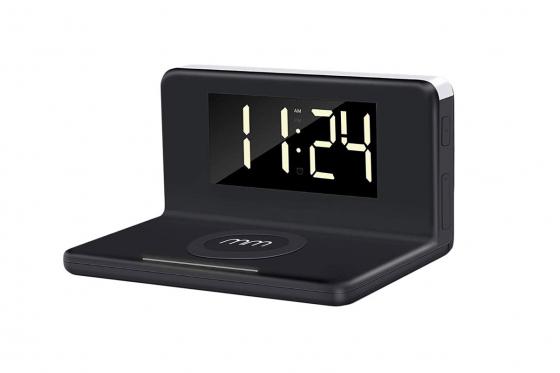 3in1 Smart-Station - Qi-Ladegerät inkl. Wecker & Nachtlicht 1 