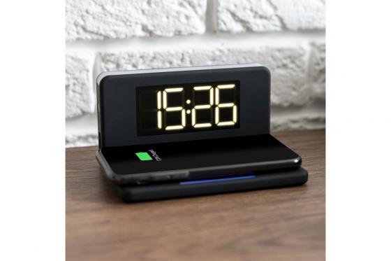 3in1 Smart-Station - Qi-Ladegerät inkl. Wecker & Nachtlicht 2 