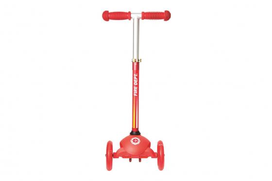 Scooter Kickboard Feuerwehr - mit Leuchtrollen 1 