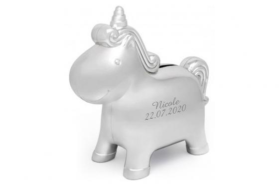 Spardose Einhorn - mit Gravur  