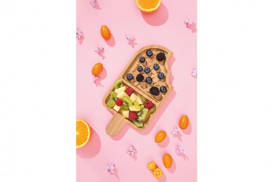 Bambusteller -  Eis 1 