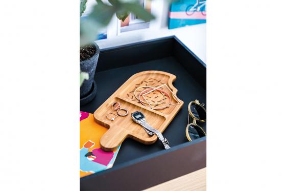 Bambusteller -  Eis 2 