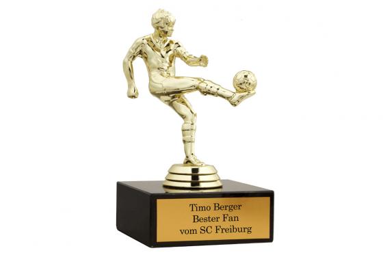 Statue footballeur - personnalisable  