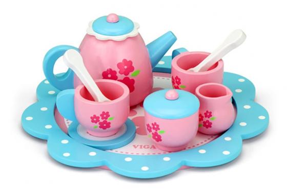 Tee-Set aus Holz - 9-teilig 1 